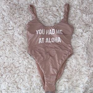 Bikini Lab You Had Me at Aloha One-Piece Swimsuit